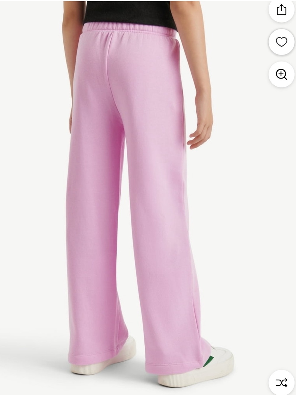 Justice Girls Dollhouse Pink Fleece Sweatpants Size S 7/8 Glitter Heart - Picture 3 of 14